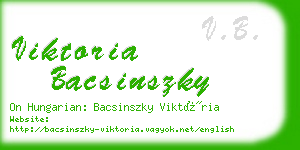 viktoria bacsinszky business card